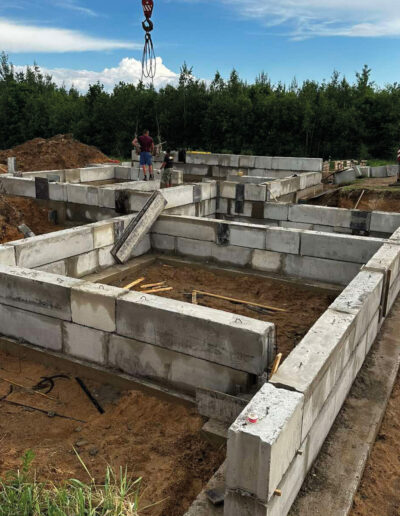 Блочный фундамент