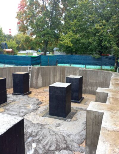 Монолитный столбчатый фундамент